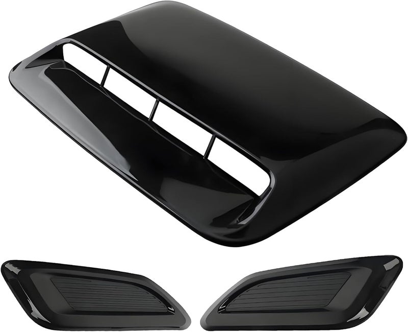 UTMEKUKI Car Hood Air Outlet Decoration Parts Nose Cover Air Outlet Modification Hood Air Outlet-Bright Black - Image 1